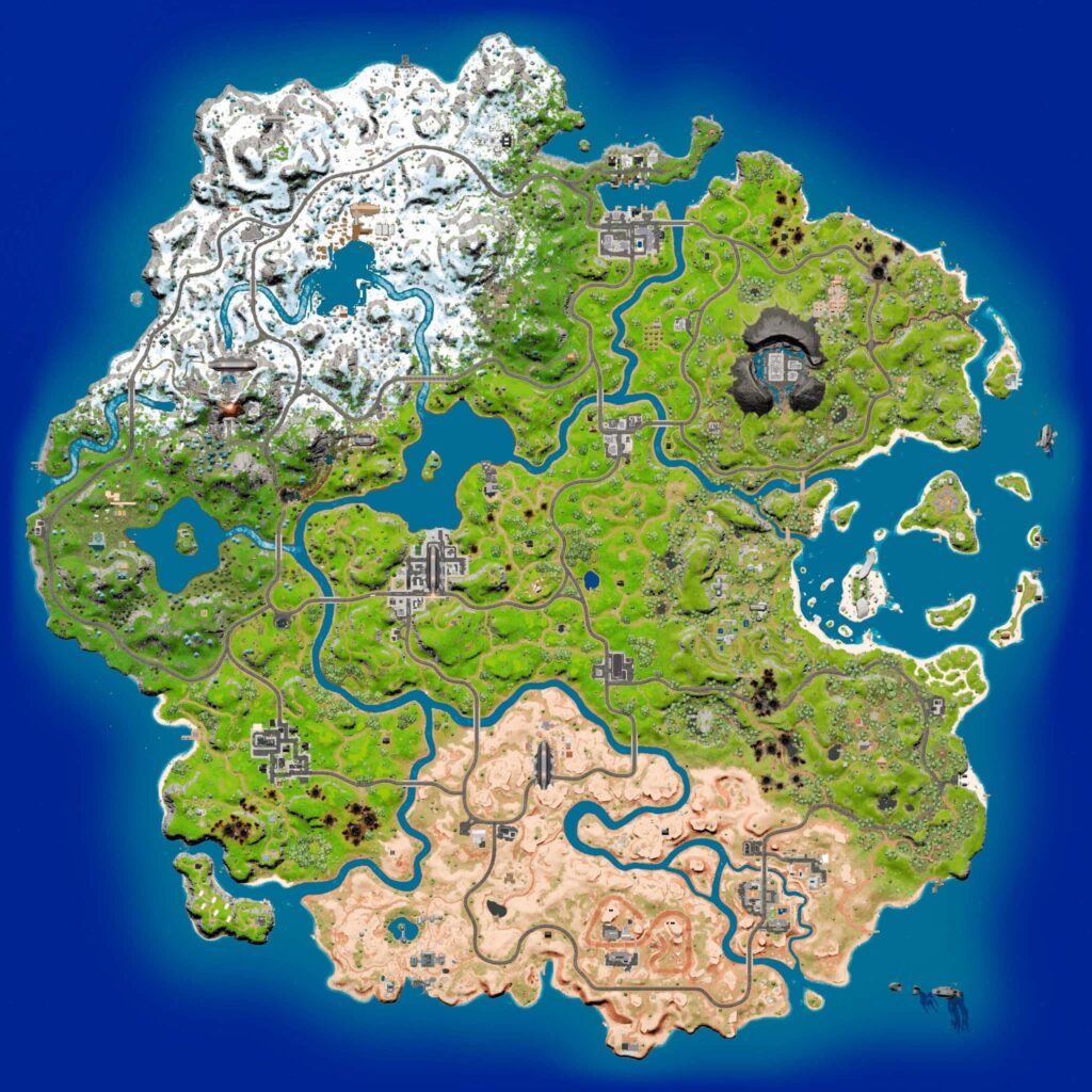 Обновленная карта острова - Обновление 20.20 в Fortnite