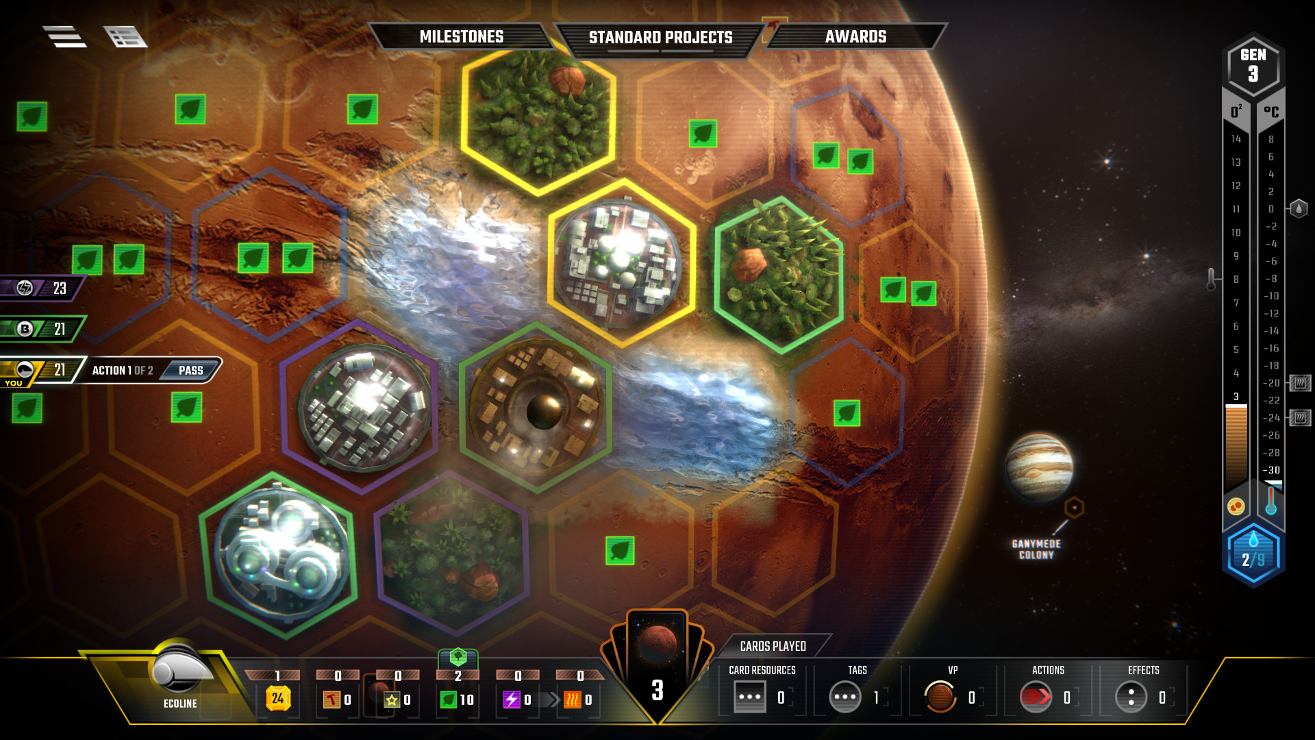 Скриншот из игры Terraforming Mars - Раздача игр в Epic Games Store