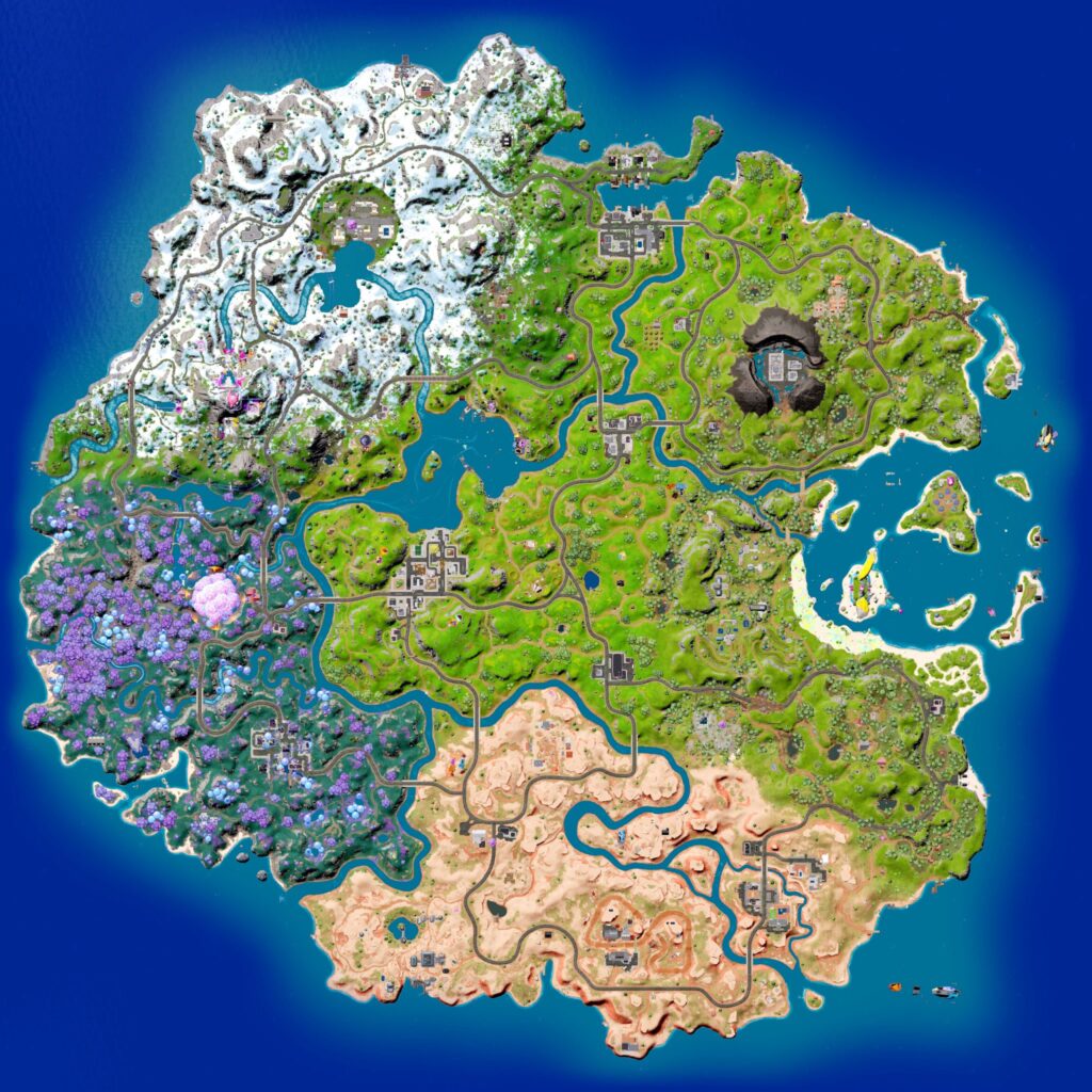 Карта острова - Обновление 21.20 Fortnite